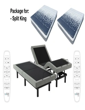 Solace Sleep Adjustable Bed with Pocket Spring Mattress, Massage, Zero Gravity, Remote Control, German Okin motors, hi-res image number null